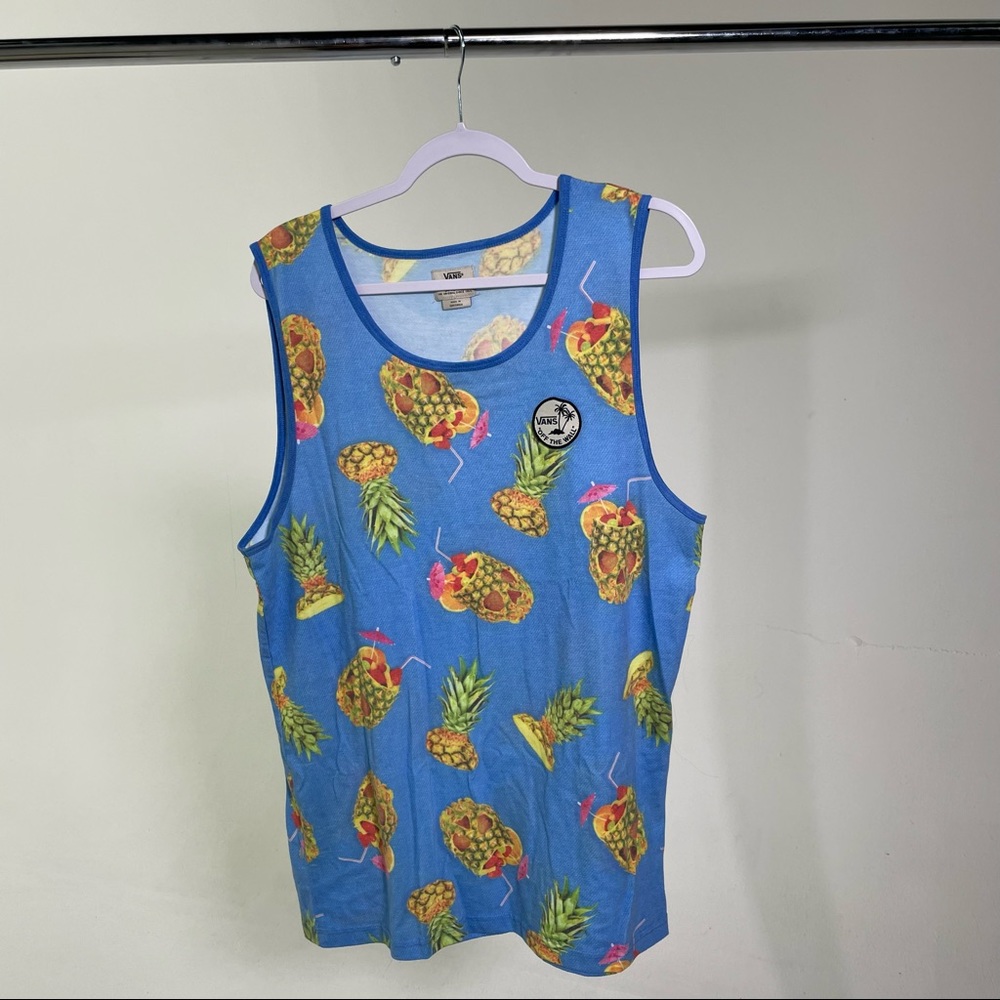 Vans Mens Pineapple Skulls Tank Top